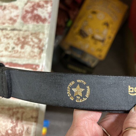 Boston Leather Firemans Radio Strap Plain Black 6543XL-1 - Picture 4 of 5